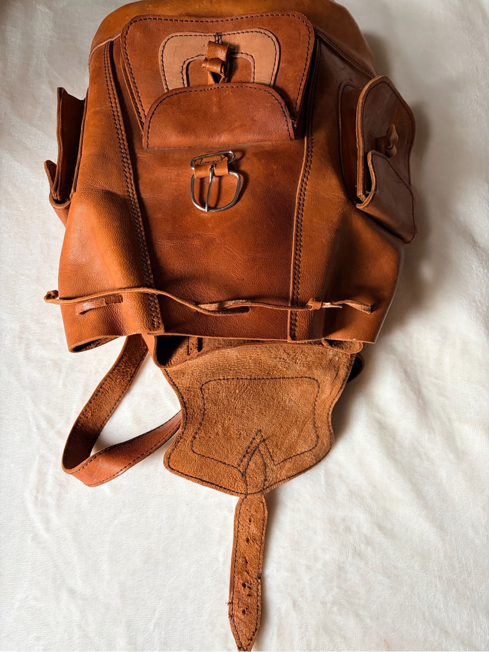 Handmade Leather Backpack - Picture 7 of 7